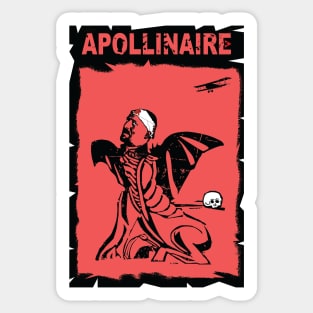 Guillaume Apollinaire - The Bulldozer of Surrealism Sticker